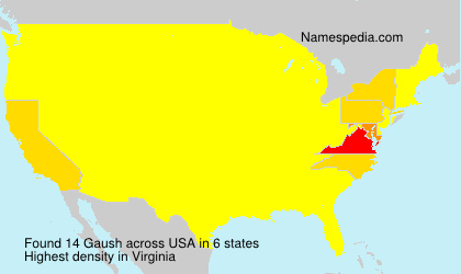 Surname Gaush in USA Surname Gaush in USA