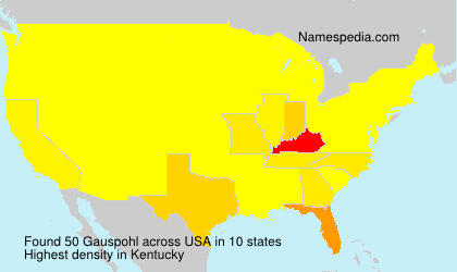Surname Gauspohl in USA Surname Gauspohl in USA