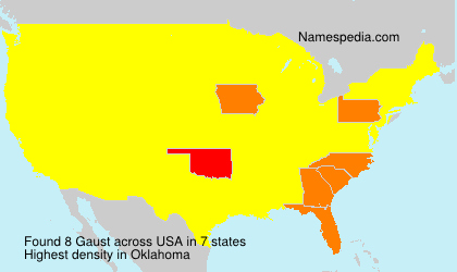 Surname Gaust in USA Surname Gaust in USA