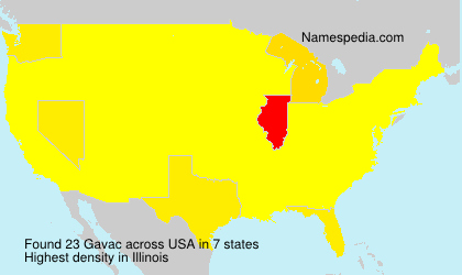 Surname Gavac in USA Surname Gavac in USA