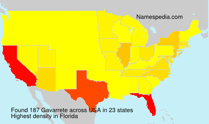 Surname Gavarrete in USA Surname Gavarrete in USA