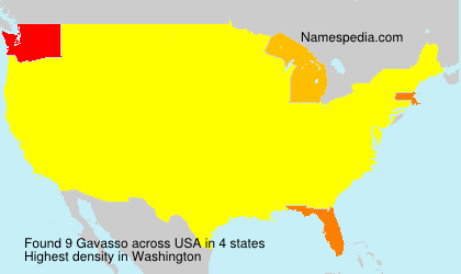 Surname Gavasso in USA Surname Gavasso in USA