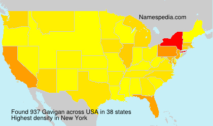 Surname Gavigan in USA
