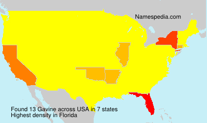 Surname Gavine in USA Surname Gavine in USA