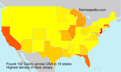 Surname Gavini in USA Surname Gavini in USA