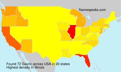 Surname Gavric in USA Surname Gavric in USA