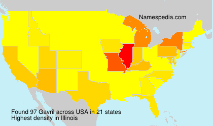 Surname Gavril in USA Surname Gavril in USA