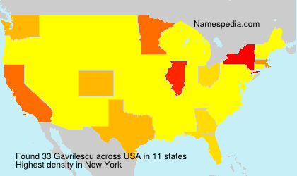 Surname Gavrilescu in USA Surname Gavrilescu in USA