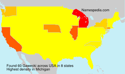 Surname Gawecki in USA Surname Gawecki in USA