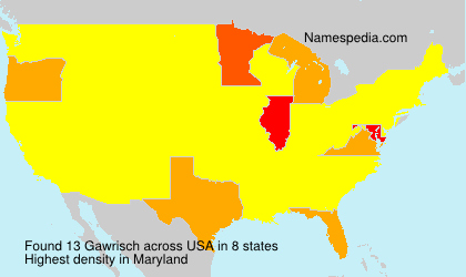 Surname Gawrisch in USA Surname Gawrisch in USA