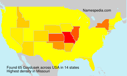 Surname Gaydusek in USA Surname Gaydusek in USA
