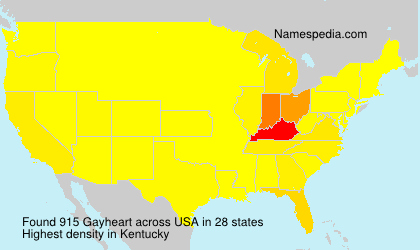 Surname Gayheart in USA Surname Gayheart in USA