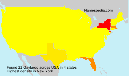 Surname Gaylardo in USA Surname Gaylardo in USA