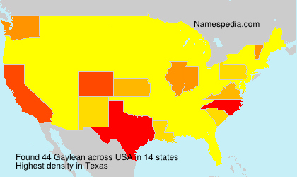 Surname Gaylean in USA Surname Gaylean in USA