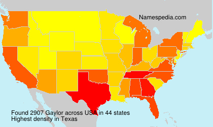 Surname Gaylor in USA Surname Gaylor in USA