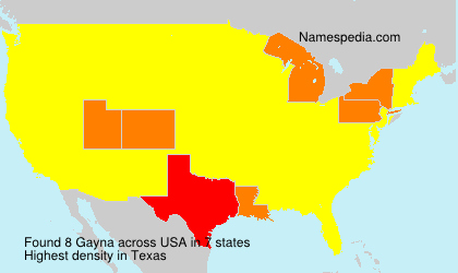 Surname Gayna in USA Surname Gayna in USA