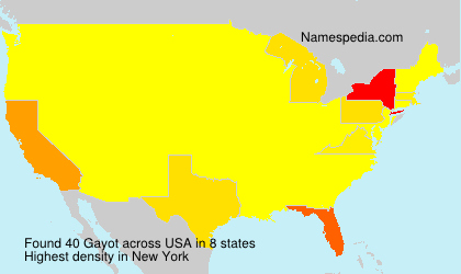 Surname Gayot in USA Surname Gayot in USA