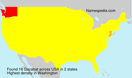 Surname Gazabat in USA Surname Gazabat in USA