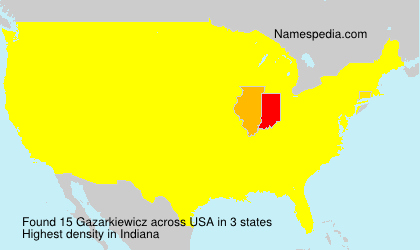 Surname Gazarkiewicz in USA Surname Gazarkiewicz in USA
