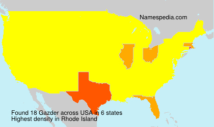 Surname Gazder in USA