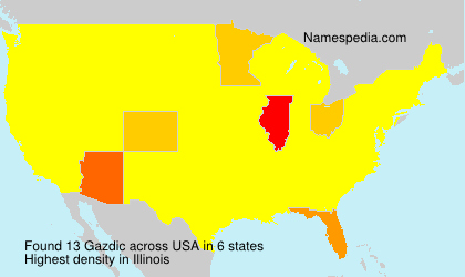 Surname Gazdic in USA Surname Gazdic in USA