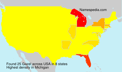 Surname Gazel in USA Surname Gazel in USA
