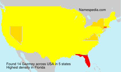 Surname Gazmey in USA Surname Gazmey in USA