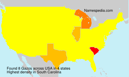 Surname Gazos in USA Surname Gazos in USA