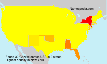 Surname Gazzini in USA Surname Gazzini in USA