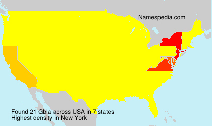 Surname Gbla in USA Surname Gbla in USA