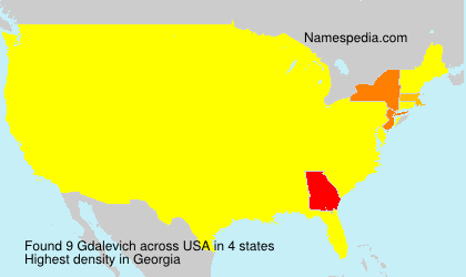 Surname Gdalevich in USA
