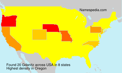 Surname Gdanitz in USA