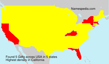 Surname Gdfg in USA