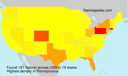 Surname Gdovin in USA
