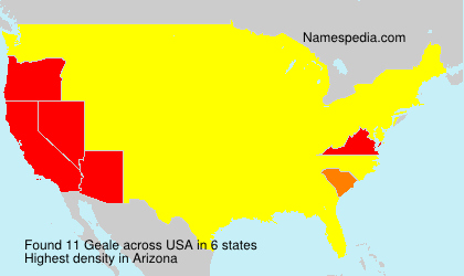Surname Geale in USA Surname Geale in USA