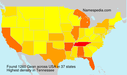 Surname Gean in USA Surname Gean in USA