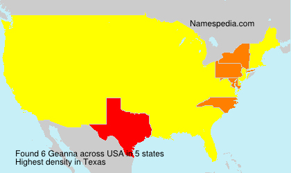 Surname Geanna in USA Surname Geanna in USA