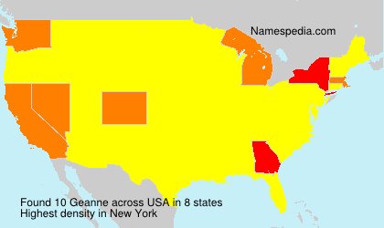 Surname Geanne in USA Surname Geanne in USA