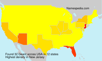 Surname Geant in USA Surname Geant in USA