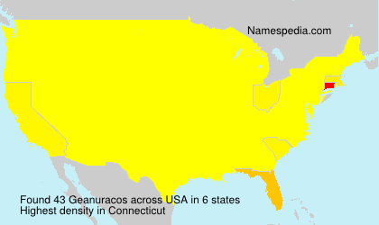 Surname Geanuracos in USA Surname Geanuracos in USA