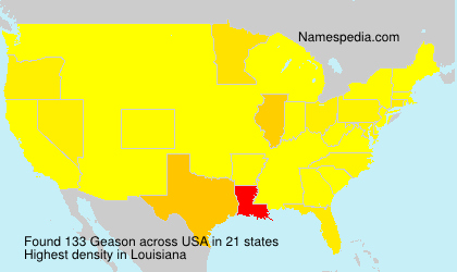 Surname Geason in USA Surname Geason in USA