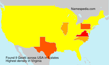 Surname Geatti in USA Surname Geatti in USA