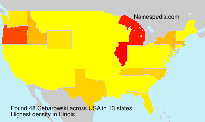 Surname Gebarowski in USA Surname Gebarowski in USA