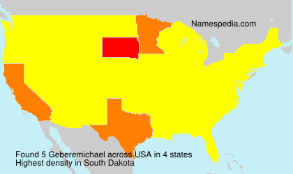 Surname Geberemichael in USA Surname Geberemichael in USA