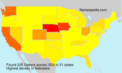 Surname Gebers in USA Surname Gebers in USA