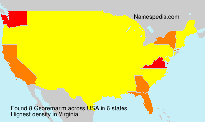 Surname Gebremarim in USA Surname Gebremarim in USA