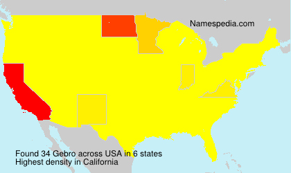 Surname Gebro in USA Surname Gebro in USA