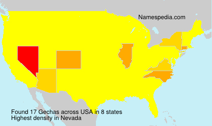Surname Gechas in USA