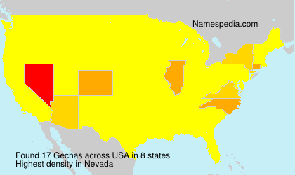 Surname Gechas in USA Surname Gechas in USA