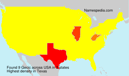 Surname Gecic in USA Surname Gecic in USA